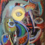 Painting titled "PARANOIART" by Jerome Pescheloche, Original Artwork, Oil