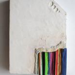 Sculpture titled "Infinity's Edge IE1" by Jenny Hee, Original Artwork, Concrete Mounted on Wood Panel