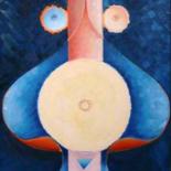 Painting titled "Maternité" by Jean-Marie Holterbach, Original Artwork, Oil