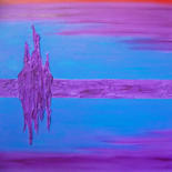 Painting titled ""Purple Haze"" by Jo Moore, Original Artwork, Oil