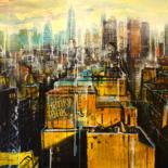 Peinture intitulée "New York, East Vill…" par Jopick, Œuvre d'art originale, Collages