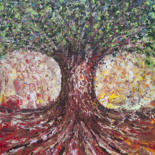 Painting titled "Tree of Love" by Jialba, Original Artwork, Acrylic