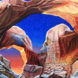 Peinture intitulée "Arches" par Joel Brossat, Œuvre d'art originale, Huile