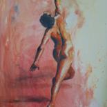 Peinture intitulée "Homme nu" par Jocelyne Larralde, Œuvre d'art originale, Aquarelle