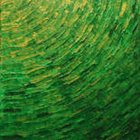 Peinture intitulée "Quart d’éclat verdo…" par Jonathan Pradillon, Œuvre d'art originale, Acrylique Monté sur Châssis en bois