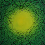 Peinture intitulée "Focalisation verte" par Jonathan Pradillon, Œuvre d'art originale, Acrylique