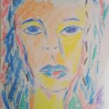 Drawing titled "Woman 2" by Jora Poshytilo, Original Artwork, Conté
