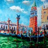 Pintura titulada "Venecia. Acrilico s…" por Jose Camero Hernandez, Obra de arte original, Acrílico