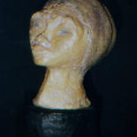 Sculpture titled "Vietnamienne 2" by Nelli, Original Artwork, Terra cotta