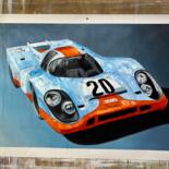 Картина под названием "Racing Symphony: A…" - Joseph Leonard Gary Hesford, Подлинное произведение искусства, Масло