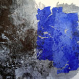 Pintura titulada "Two blue shapes" por Josep Obradors, Obra de arte original, Acrílico