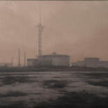 Pintura titulada "Amanecer con niebla" por Juan Álvarez Cebrián, Obra de arte original, Oleo Montado en Bastidor de camilla…