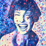 Peinture intitulée "Happy face girly po…" par Julia Brinkfrau, Œuvre d'art originale, Acrylique