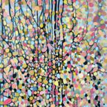Malerei mit dem Titel "Large abstract bota…" von Julia Brinkfrau, Original-Kunstwerk, Acryl
