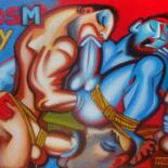 Painting titled "BDSM" by Kaola Oty, Original Artwork, Acrylic