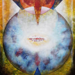 Painting titled "King of the Stars" by Kasun Wickramasinghe, Original Artwork, Acrylic Mounted on Wood Stretcher frame