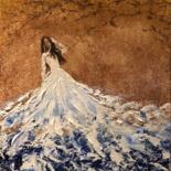 Peinture intitulée "Married with the sea" par Kate_art, Œuvre d'art originale, Acrylique