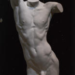 Sculpture titled "Torso" by Katerina Pilnikova, Original Artwork, Plaster