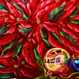 Painting titled "feeling-of-christma…" by Katreen Queen, Original Artwork, Oil