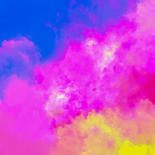 Digital Arts titled "Violet clouds" by Keep Magic, Original Artwork, Digital Painting