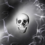 Digital Arts titled "Only Skull" by Keep Magic, Original Artwork, Digital Painting