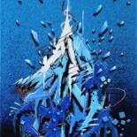 Pittura intitolato "Ice" da Kesa Graffiti, Opera d'arte originale, Acrilico