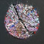 Pintura titulada "Cosmique grey" por Kesa Graffiti, Obra de arte original, Acrílico