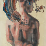 Painting titled "After thoughts" by Khairzul Ghani, Original Artwork, Oil Mounted on Wood Stretcher frame