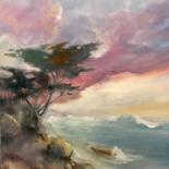 Pintura intitulada "Monterey" por Kirk Ruse, Obras de arte originais, Óleo