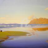 Painting titled "A Desert Coast" by Helen Kishkurno, Original Artwork, Oil