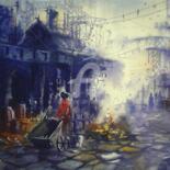 Painting titled "cityscape04" by Kishore Singh, Original Artwork