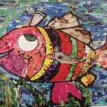 Collages titled "poissonne polissonne" by Claire Ferrari (klrferr), Original Artwork, Collages Mounted on Cardboard