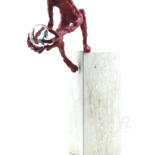 Скульптура под названием "Pila Motus Impulsor…" - Tomasz Koclęga, Подлинное произведение искусства, Бронза