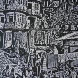 Digitale Kunst mit dem Titel "Favela - 01" von Helmut Koehler-Huege, Original-Kunstwerk, Andere