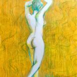 Dibujo titulada "Dancing girl" por Konstantin Lakstigal, Obra de arte original, Conté