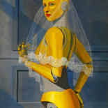 Pintura titulada "My Bride" por Konstantin S, Obra de arte original, Oleo