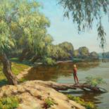 Картина под названием "Дунайская мелодия" - Виктор Коренёк, Подлинное произведение искусства