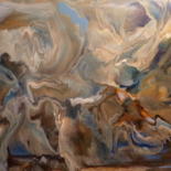 Painting titled "Distant Viewing" by Stella Maria Kotsaki, Original Artwork, Oil