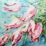 Painting titled "Tulipes" by Elena  Koupaliantz, Original Artwork, Acrylic