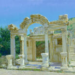 Painting titled "Ephesus. Ruins" by Simon Kozhin, Original Artwork, Oil
