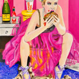 Peinture intitulée "The Ballerina" par Kristin Voss, Œuvre d'art originale, Acrylique