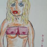 Drawing titled "personnage" by Kseiran, Original Artwork
