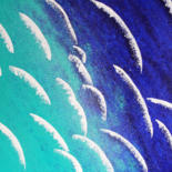 Peinture intitulée "Freedom &amp; waves…" par Laëtitia Payet (Lëty Création), Œuvre d'art originale, Acrylique