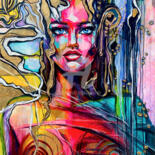 Картина под названием "Freyja" - Lana Frey, Подлинное произведение искусства, Акрил