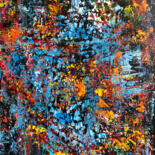 Картина под названием "4 elements" - Lana Krainova, Подлинное произведение искусства, Акрил Установлен на Деревянная рама дл…