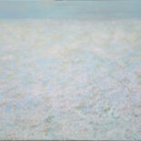 Painting titled "Schnee auf dem See" by Lari Peters, Original Artwork, Acrylic