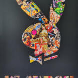 Digitale Kunst mit dem Titel "Playboy 2022" von Lascaz, Original-Kunstwerk, Fotomontage