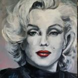 Peinture intitulée "Marylin" par Laurence Clerembaux, Œuvre d'art originale