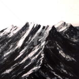 Peinture intitulée "Montagnes" par Laurent Chabrillat, Œuvre d'art originale, Acrylique