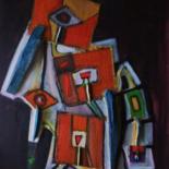 Painting titled "déambulation" by Laydev, Original Artwork
